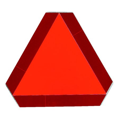 SMV English Red Safety Sign 14 in. H X 14 in. W 2-C